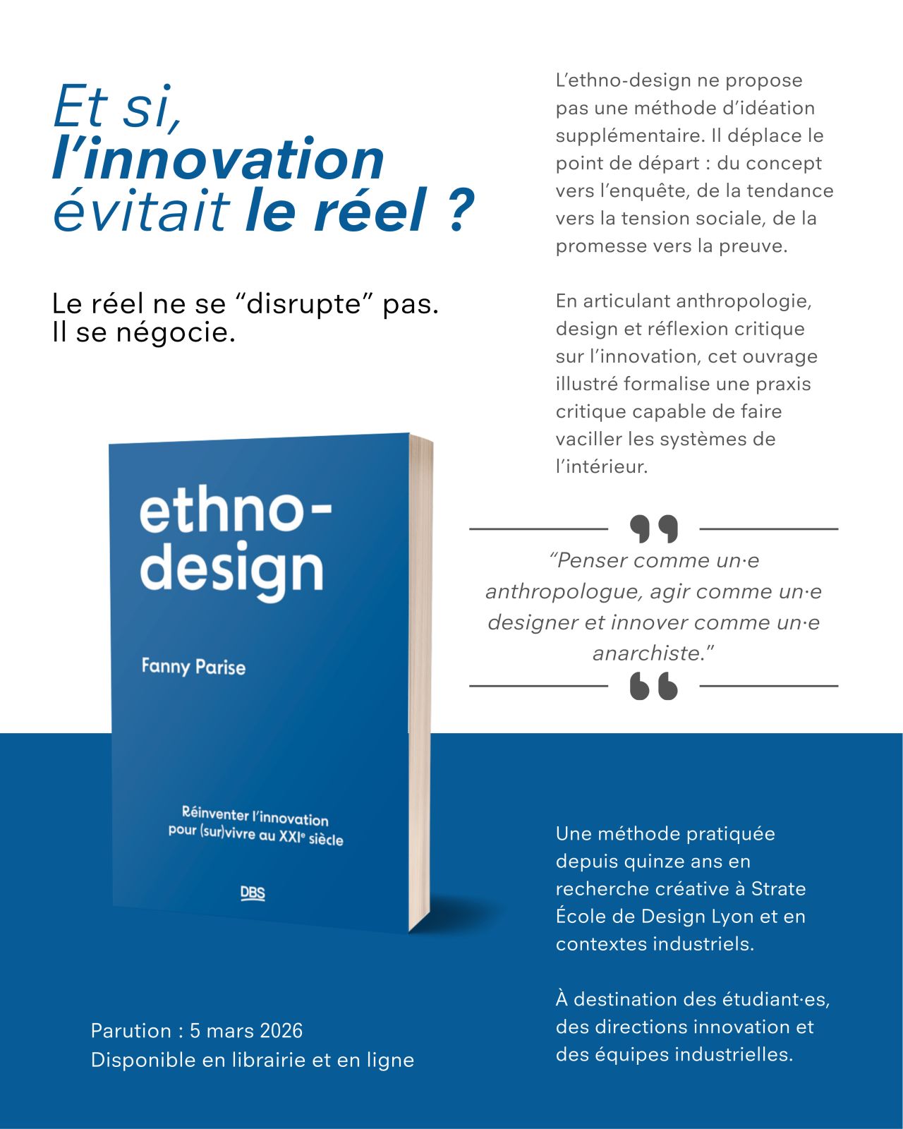 Couverture du livre de Fanny Parise, "ethno-design"